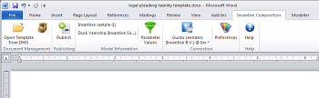 Invantive Composition to fill Word template from database